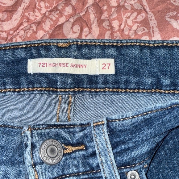 7 For All Mankind Dark Blue Denim Jeans - Picture 3 of 4
